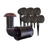 UltraScape PRO+ Audio System w/ 10 in. Burial Subwoofer & (6) 4 in. Satellite Speakers 100W Brown