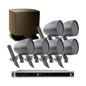 TruAudio Pair of Additional 6.5" Satellite Speakers for UltraScape 12 System, Brown