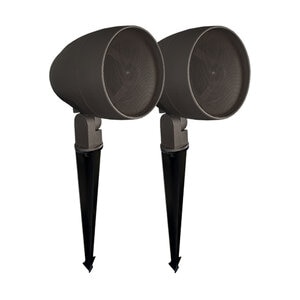 TruAudio Pair of Additional 4" Satellite Speakers for UltraScape Pro System, Brown