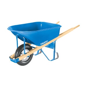 Truper TruPro Wheelbarrow FF Tire Steel 6 cu. ft.