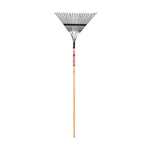 Truper Steel Leaf Rake Fiberglass Handle