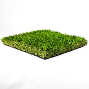 Turf1 Fescue Synthetic Turf 84 Oz. Total Weight Field Green/Lime Bicolor Blades Green/Brown Thatching