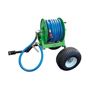 Hose Caddie Reel & Trailer 3/4 in. w/ 10 ft. Leader Hose