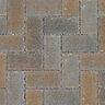 Unilock Eco-Priora Paver Standard Rectangle River Blend 5 in. x 10 in. 8 cm (75.95 sq. ft./pallet)