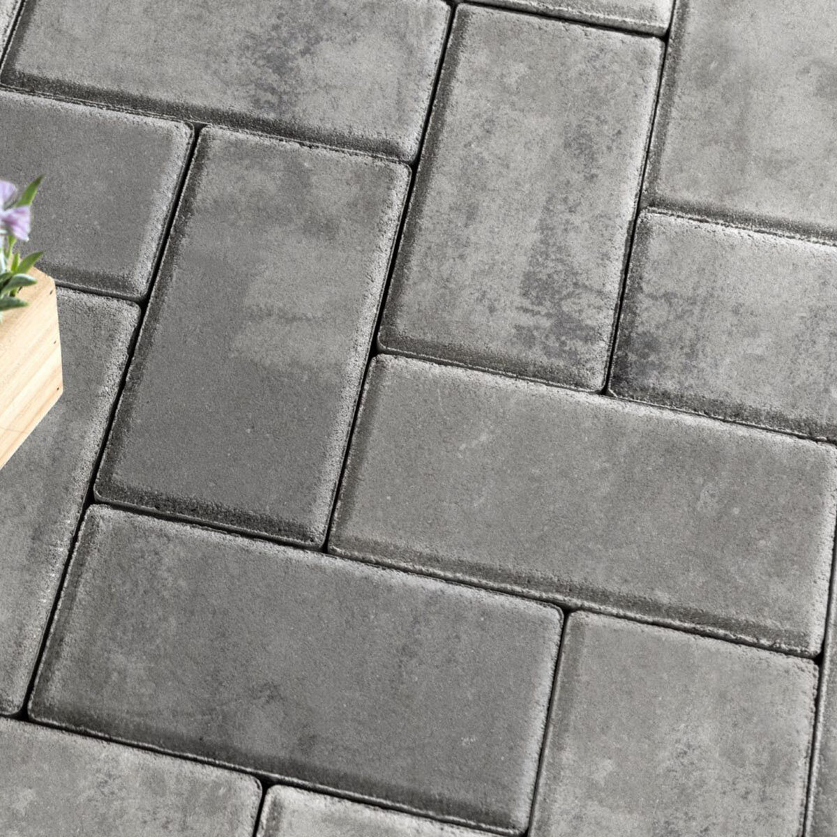 Unilock Holland Premier Paver Granite Fusion 4 in. x 8 in. 6 cm (106.2 ...