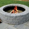 Unilock Romanstack Fire Pit Block Only Round Granite (per Kit)