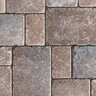 Unilock Brussels Block Paver Half Stone Coffee Creek 7 cm (99.79 sq. ft./pallet)