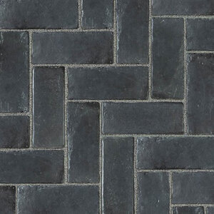 Unilock Town Hall Paver Basalt 4 in. x 10 in. 7 cm (88.41 sq. ft./pallet)