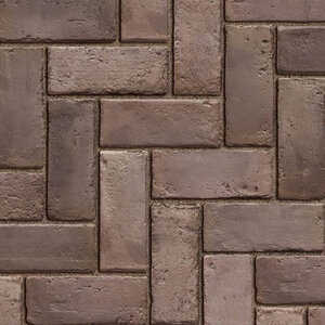 Unilock Town Hall Paver Burnt Clay 4 in. x 10 in. 7 cm (88.41 sq. ft./pallet)