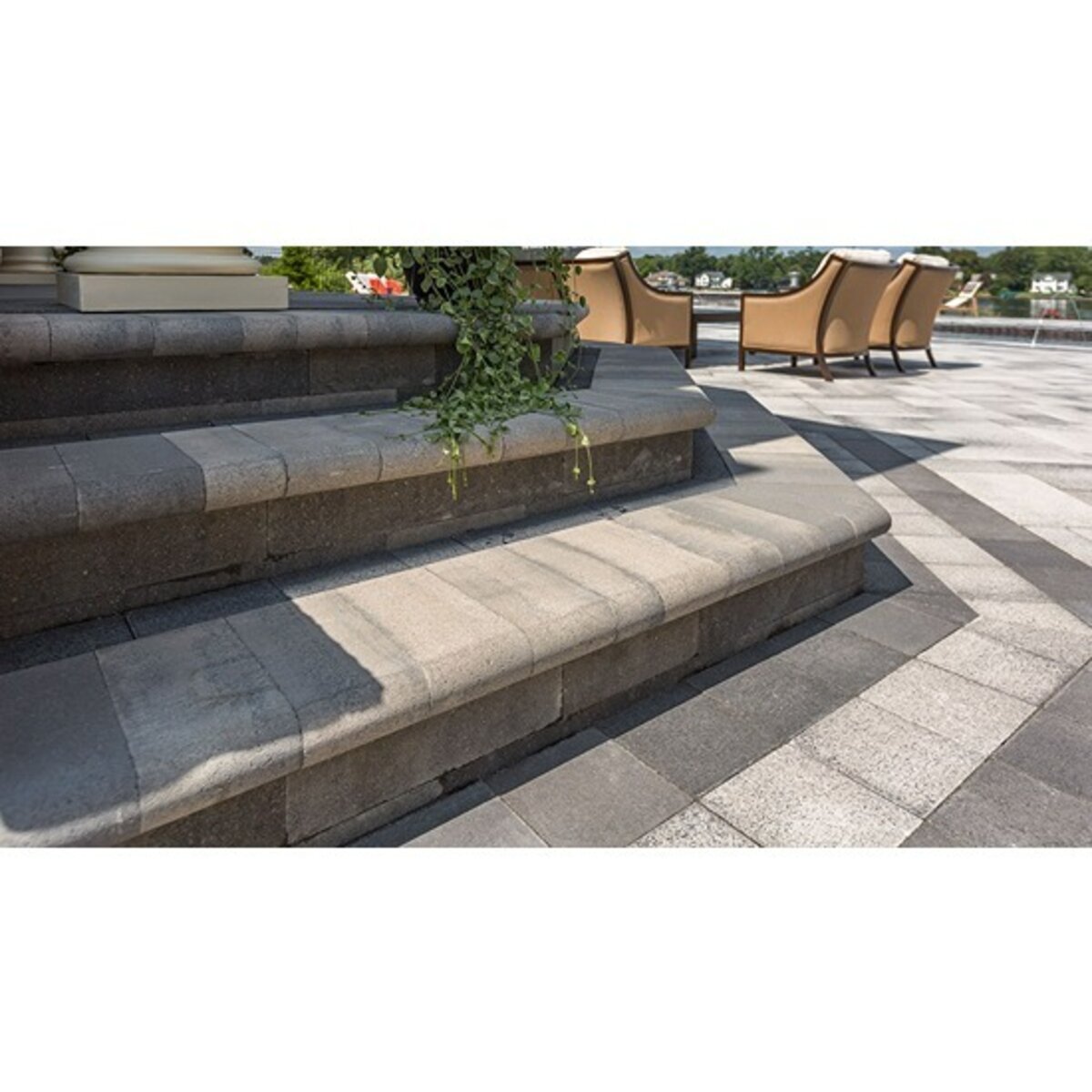 Unilock Brussels Fullnose Coping Tumbled Sierra 6 cm (80 ln. ft./pallet ...
