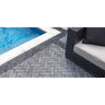 Unilock Copthorne Paver Steel Blue 2-1/2 in. x 8 in. 6 cm (89.2 sq. ft./pallet)