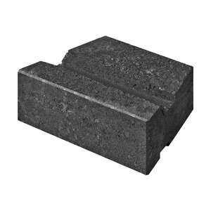 Unilock Quarry Smooth Wall Corner Midnight Charcoal 12 in. x 9 in. x 4-1/2 in. (23.94 sq. ft./pallet)