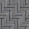 Unilock Copthorne Paver Steel Blue 2-1/2 in. x 8 in. 6 cm (89.2 sq. ft./pallet)