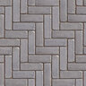 Unilock Copthorne Paver Arctic Gray 2-1/2 in. x 8 in. 6 cm (89.2 sq. ft./pallet)