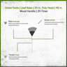 Union Tools Leaf Rake 24 in. Poly Head 48 in. Wood Handle