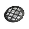 Unique F100 Black Well Light Grate for 6-3/5 in. Well Light - Durable PVC Construction