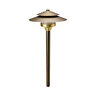 Unique Saturn Path Light Brass Housing Weathered Brass Finish No Lamp