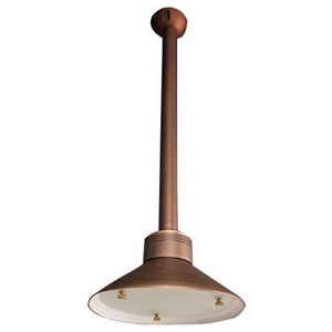 Unique Entropic Path Light 24 in. Riser Brass Housing Weathered Brass Finish No Lamp