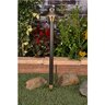 Unique 6 in. Centaurus Path Light 18 in. Riser Brass Housing Weathered Brass Finish No Lamp