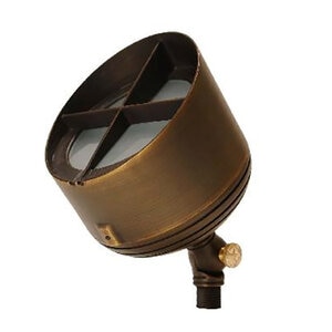 Unique Big Bang Up Light Brass Housing Weathered Brass 7W 3000K 32 Deg. LED