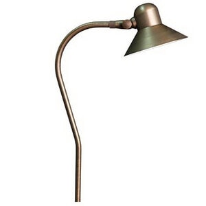 Unique Excalibur Path/Area Light Brass Housing Weathered Brass Finish 2W 3000K LED