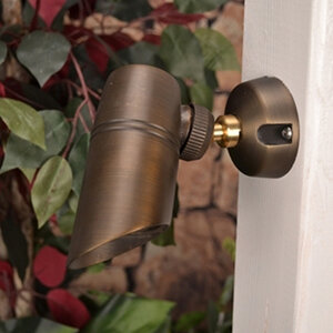 Unique Probe OSM Down Light Brass Housing Weathered Brass No Lamp 50 ft. Lead