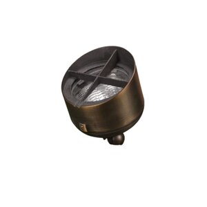 Unique Odyssey Series Big Bang Up Light with Weathered Brass Finish - 13W 2700K LED, PAR36, 32° Beam Angle, Cast Brass Housing, 12V Operation