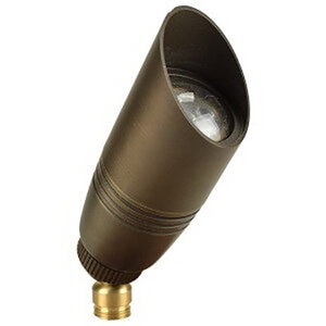 Unique Probe Up Light Brass Housing Weathered Brass 5W 3000K 40 Deg. LED
