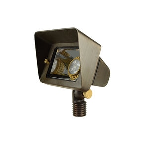Unique Starburst Wall Wash Brass Housing Weathered Brass 5W 3000K 40 Deg. LED