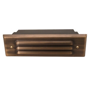 Unique Voyager8 Louver Solid Brass Housing Weathered Brass No Lamp