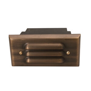Unique Voyager5 Louver Solid Brass Housing Weathered Brass No Lamp