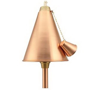 Unique Islander Tiki Torch 60 in. Riser Copper Housing Copper Finish 2W 3000K LED