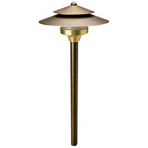 Unique Saturn Path Light 12 in. Riser Brass Housing Finish No Lamp Painted