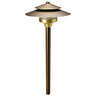 Unique Saturn Path Light 12 in. Riser Brass Housing Finish No Lamp Painted