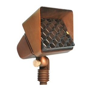 Unique Starburst Wall Wash Brass Housing Weathered Brass 4W 2700K 40 Deg. LED