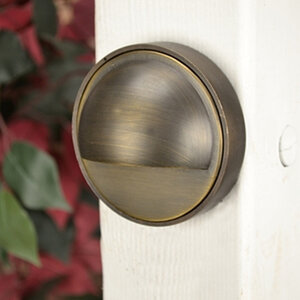 Unique Gemini Niche Light Brass Housing Weathered Brass LED No Lamp