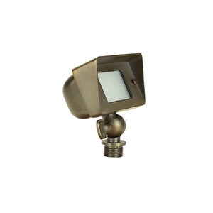 Unique Wall Washer Radiance Weathered Brass Finish LED 2W 2700K 40 Degree Brass Housing