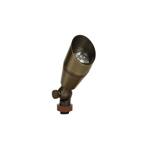 Unique Up Light Noble Weathered Brass Finish LED 5W 2700K 40 Degree Light Brass Housing