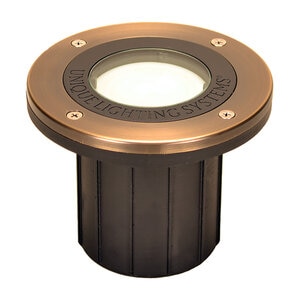 Unique INSPIRA Monet Well Light Weathered Brass with Adjustable Beam RGB CCT LED