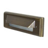 Unique Voyager 8 in. Flush Mount Louver Step Light Weathered Brass 4W 2700K LED