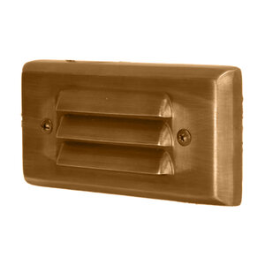 Unique Voyager 5 in. Flush Mount Louver Step Light Weathered Brass 2W 2700K LED