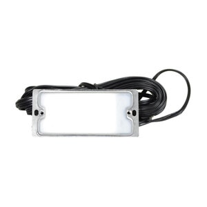 Unique Voyager 8 in. Flush Mount Hood Step Light Weathered Brass 4W 2700K LED Painted