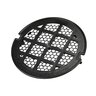 Unique F100 Black Well Light Grate for 6-3/5 in. Well Light - Durable PVC Construction
