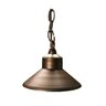 Unique Observer Hanging Light Brass Housing Weathered Brass No Lamp