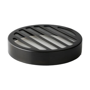 Universal Lighting Cover Louvered for UW6300BK Black Aluminum