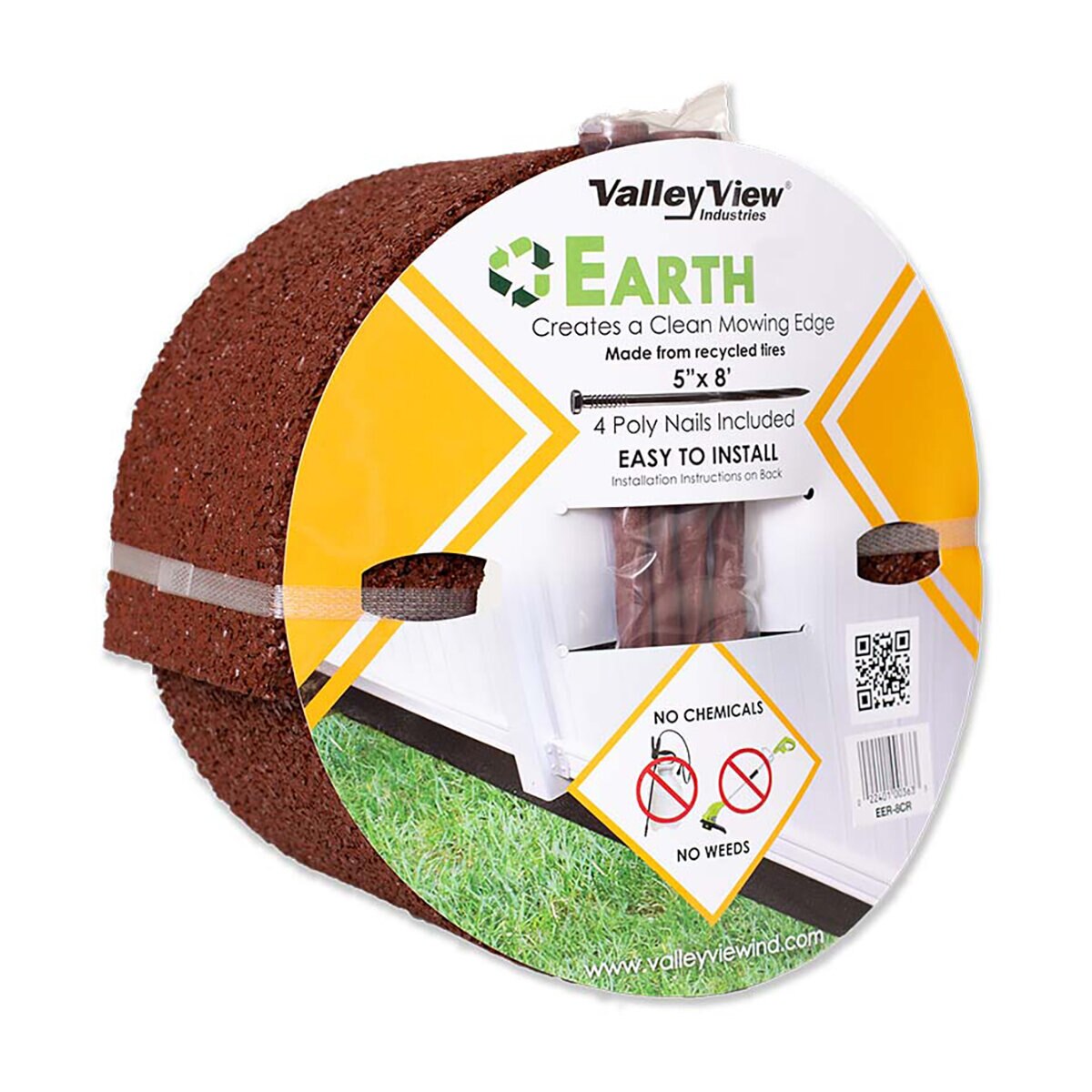 Valley View Rubber Edging Earth Dark Brown | SiteOne US
