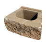 Midwest Block Brutus Rustic Wall Straight Sandstone Blend 18 in. x 12 in. x 8 in. (48 pc./pallet)