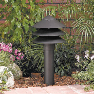 Vista BR-9223 Bollard Aluminum Black Finish 2.5W 2950K LED