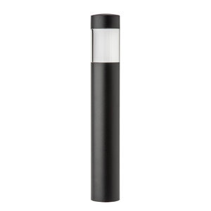 Vista BR-2500 Bollard Aluminum Black Finish 4.5W 2950K LED 60 Deg.