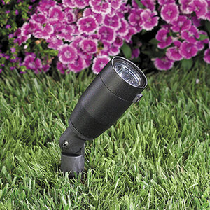 Vista Bullet 2220 Up Light Ground Mount Black 4.5W Warm White 36 Degree MR16 LED